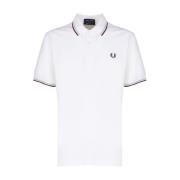 Klassiek Wit Poloshirt Fred Perry , White , Heren