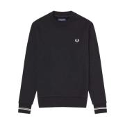 Crew Neck Sweatshirt Fred Perry , Black , Heren