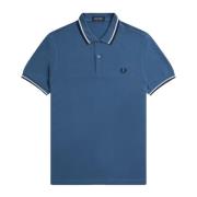 Slim Fit Twin Tipped Polo Fred Perry , Blue , Heren