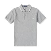 Moderne Twin Tipped Polo Fred Perry , Gray , Heren
