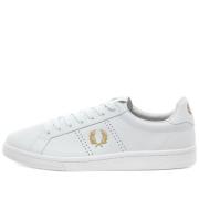 Geperforeerde leren tennisschoenen Fred Perry , White , Heren