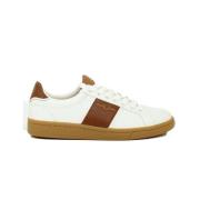 Leren Debossed Branding Sneakers Fred Perry , White , Heren