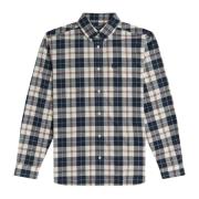 Klassieke Tartan Overhemd Fred Perry , Beige , Heren