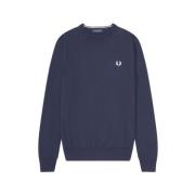 Klassieke Crew Neck Jumper Fred Perry , Blue , Heren