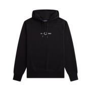 Stijlvolle Fleece Trui Fred Perry , Black , Heren