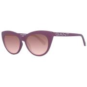 Paarse Cat Eye Zonnebril Gant , Purple , Unisex