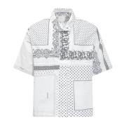 Gedrukt katoenen overhemd, Gemaakt in Italië Givenchy , White , Heren