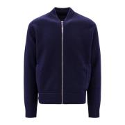 Zip-Through Wollen Sweatshirt Givenchy , Blue , Heren