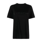 Zwarte T-shirts Polos voor vrouwen Aw23 Givenchy , Black , Dames