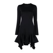 Elegante Gerimpelde Zoom Jurk Givenchy , Black , Dames