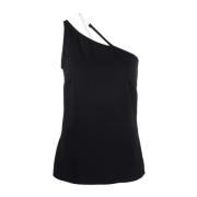 Zwarte One-Shoulder Top met Verborgen Rits Givenchy , Black , Dames