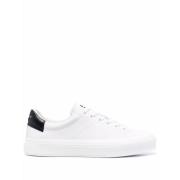 Witte Leren Stadssneakers Givenchy , White , Heren