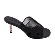 Leren sandalen met metalen hak Givenchy , Black , Dames