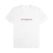 Rood Logo Print T-Shirt Givenchy , White , Heren