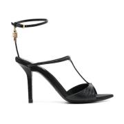Zwarte Sandalen met Hangslot-Detail Givenchy , Black , Dames