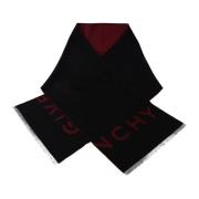 Iconische Logo Sjaal, Unisex Design Givenchy , Black , Heren