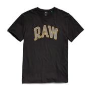RAW University T-shirt G-star , Black , Heren
