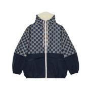 Dubbel G rits hoodie Gucci , Blue , Dames