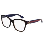 Iconisch Webmotief Vierkant Montuur Gucci , Brown , Unisex