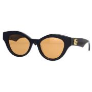 Minimalistische Cat-Eye Zonnebril Gucci , Black , Dames