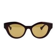 Minimalistische Cat-Eye Zonnebril Gucci , Brown , Dames