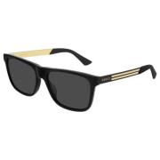 Zonnebril Gg0687S Gucci , Black , Heren