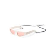 Witte Sungles met Originele Accessoires Gucci , White , Dames