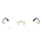 Vintage-geïnspireerde stadsbrillen Gucci , Yellow , Unisex