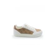 Beige en witte leren schoenen voor heren Guess , Beige , Heren