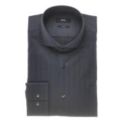 Normaal Overhemd Hugo Boss , Black , Heren