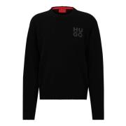 Hugo-Pull - Stijlvol en Functioneel Hugo Boss , Black , Heren