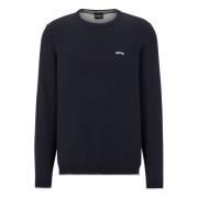 Round-neck Knitwear Hugo Boss , Blue , Heren