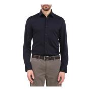 Blauwe P-Hank-Kent Overhemd Hugo Boss , Blue , Heren