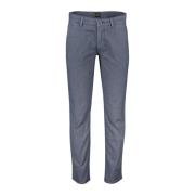 Blauwe Katoenen Chino Broek Hugo Boss , Blue , Heren