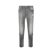 Italiaanse Slim-fit Jeans John Richmond , Gray , Heren