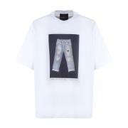 Witte T-shirts en Polos met 98% Katoen John Richmond , White , Heren