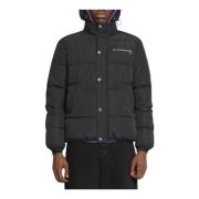 Pufferjack met Logo Voorkant John Richmond , Black , Heren