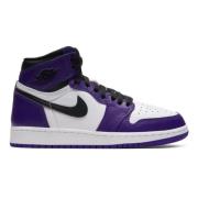 Court Purple White Retro High Grade School Maatvoering Jordan , Blue ,...