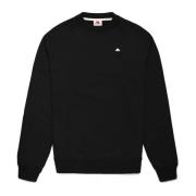 Casual French Terry Sweatshirt Kappa , Black , Heren