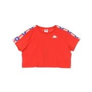Authentiek T-shirt La Basma Rood/Blauw Kappa , Red , Dames