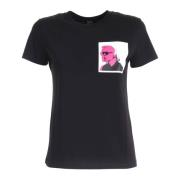 T-Shirts Karl Lagerfeld , Black , Dames
