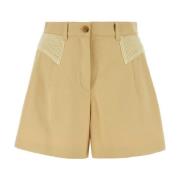 Crèmekleurige katoenen bermuda shorts Kenzo , Yellow , Dames