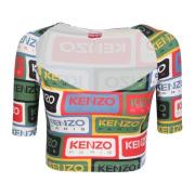 Multicolor Trendy T-Shirt voor Dames Kenzo , Multicolor , Dames