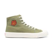 Groene hoge sneakers met geborduurd motief Kenzo , Green , Heren