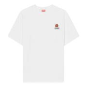 Boke Flower Crest T-Shirt Kenzo , White , Heren