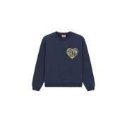 Streetwear Hart Sweater Kenzo , Black , Dames