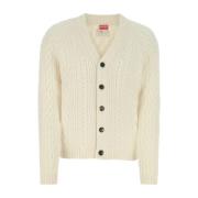 Gebreid Cardigan, Blijf Warm en Stijlvol Kenzo , White , Heren