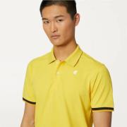 Stijlvolle Katoenen Polo Shirt K-Way , Yellow , Heren