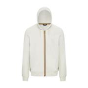 Zip-Through Hoodie voor Heren K-Way , Beige , Heren