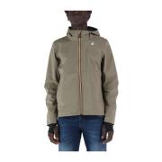 Heren Triple Layer Bonded Jas K-Way , Beige , Heren